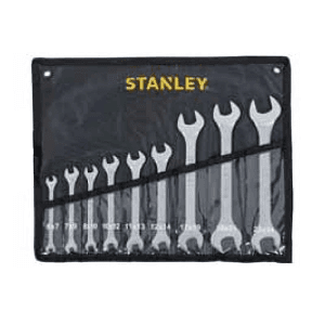 Stanley 9 Pcs Double Open End Spanners Set (ANSI), STMT23124