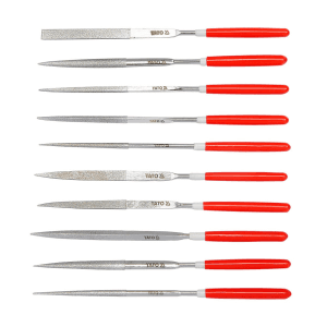 Yato 3 x 50 x 140 mm Diamond Needle File Set (Pack Of 10 Pcs), YT-6144