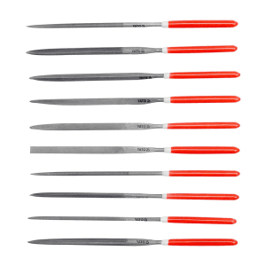 Yato 3 x 65 x 140 mm Needle File Set (Pack Of 10 Pcs), YT-6163