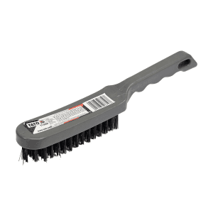 Yato 6 Rows Plastic Handle Steel Wire Brush, YT-6356