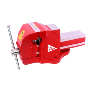 Lion 77 mm / 3 inch Heavy Duty Bench Vice (Plain Screw Type With Anvil & Double Ribs) 
