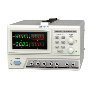Metravi 0 - 30V / 0 - 3A Programmable DC Regulated Power Supply (Triple Output), PRPS-3003-3