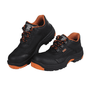 Black+Decker Lace Up Leather Heavy Duty Safety Shoe - Composite Toe (Black), BXWB0161IN
