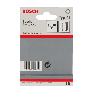 Bosch 14 mm Type 41 Staples Pins (Pack of 1000 Pcs), 2 609 200 292