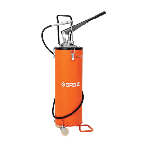 Groz 20 Kg Hand Operated Bucket Grease Pump With Wheels & Variable Handle Setting, VGP/20