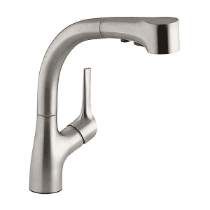 Kohler Elate Pulldown Kitchen Sink Faucet In Vibrant Stainless Steel Finish, K-13963T-C4-VS