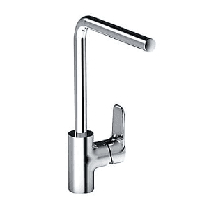 Kohler Aleo Tube Spout Kitchen Faucet In Polished Chrome Finish, K-99176IN-4-CP