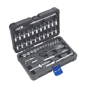Orion 46 Pcs 1/4 Inch Sq. Drive Socket Wrench Hexagon Set, 58010100