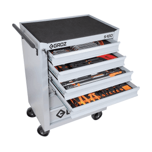 Groz 149 Pcs Universal Tool Kit with 7 Drawer Trolley (S10D Series), RTC-10D27-149