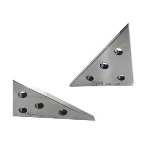 Crystal 75 x 75 x 8 mm Angle Blocks , AA-2751