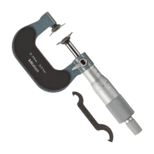 Mitutoyo 0 - 25 mm Disk Micrometer with Carbide Tips, 123-113