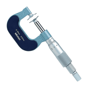 Mitutoyo 0 - 25 mm Non-Rotating Spindle Disk Micrometer, 169-201-10