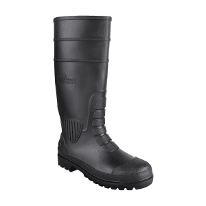Alko Plus 15 inch PVC Gumboot with Cotton Lining & Steel Toe (Black), APS G7