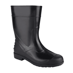 Alko Plus 9 inch PVC Gumboot without Cotton Lining & Steel Toe (Black), APS G19