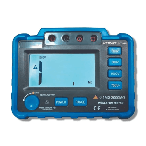 Metravi 250V - 1000V Digital Insulation Resistance Tester, DIT-910