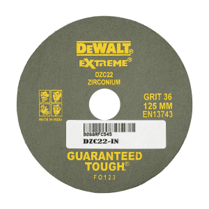 Dewalt 125 mm / 60 Grit Zirconia Fiber Sanding Disc For Metal (Pack of 10 Pcs), DZC23-IN
