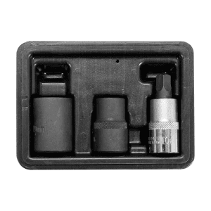 Yato 3 Pcs / 1/2 Inch Sq. Drive Pentagonal Brake Socket Bit Set, YT-06807