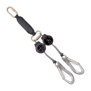 Karam 1.8 Mtr Retractable Twin Lanyard With Shock Absorber, MIC12(131N)