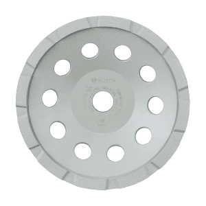 Bosch 180 x 5.00 mm 7 Inch Eco Diamond Cup Wheel Standard For Concrete, 2 608 601 575