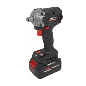 Winkko 20V / 550 Nm Brushless Cordless Impact Wrench with 1 Pcs Charger & 2 Pcs 4.0 Ah Batteries, HIW-203BL