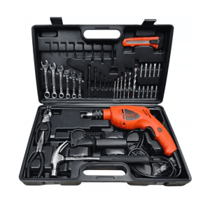 Black+Decker 13mm 550W Hammer Drill kit with 40 Pcs Accessories, HD560K