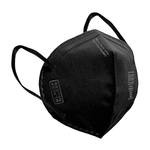 Black+Decker ISI Marked Black Disposable Safety Face Mask With Ear Loops (Pack Of 50 Pcs), BXFM1002IN-B