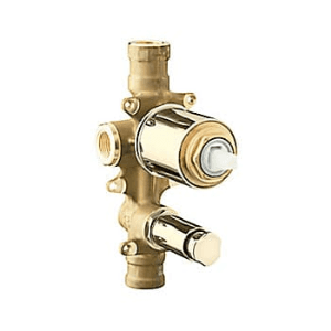 Kohler Aqua Turbo 235 Single-Control Recessed Bath & Shower Valve With Faceplate Diverter In French Gold Finish, K-882IN-AF