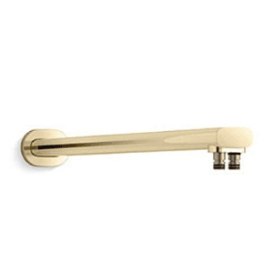 Kohler Statement Dual Function Wallmount Rainhead Arm In French Gold Finish, K-26324IN-AF