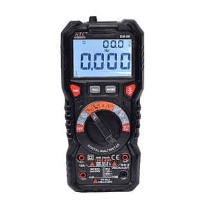 HTC 3-5/6 Digit / 6000 Count True RMS Digital Multimeter With Double Color Backlight & Dual LCD With Bargraph, DM-98