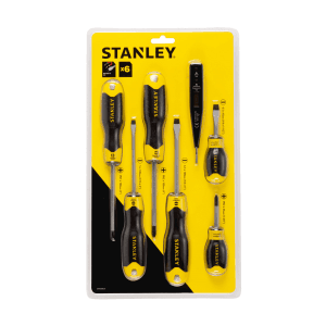 Stanley 6 Pcs Cushion Grip Screwdriver Set (Tester Included), STHT92002-8