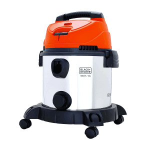 Black+Decker 20L / 1600W Wet & Dry Stainless Steel Vacuum Cleaner, WDBDS20