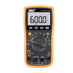 Meco 3-5/6 Digit / 6000 Count TRMS Autoranging Digital Multimeter With Holestar, 171B+TRMS
