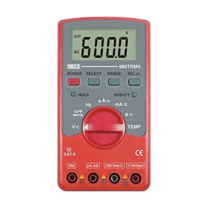 Meco 3-5/6 Digit / 6600 Count Autoranging Digital Multimeter With Holestar, 666TRMS