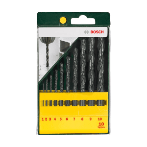 Bosch 10 Pcs HSS-R Metal Drill Bit Sets, 2 607 019 442