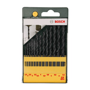 Bosch 13 Pcs HSS-R Metal Drill Bit Set, 2 607 019 441