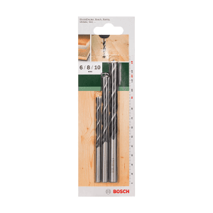 Bosch 3 Pcs Wood Drill Bit Set, 2 609 255 308