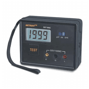 Metravi 500V / 1G Ohms Battery Cum Mains Operated Digital Insulation Resistance Tester, DIT-99C