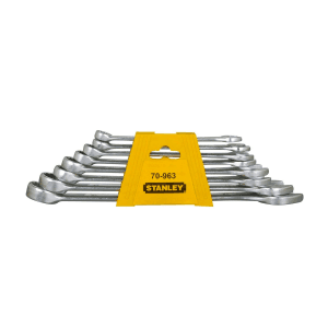 Stanley 8 Pcs, Chrome Vanadium Steel Combination Spanner Set with Maxi-Drive system, 70-963E
