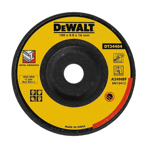 Dewalt 100 x 4 x 16 mm DC Metal Cutting Grinding Wheel, DT34404