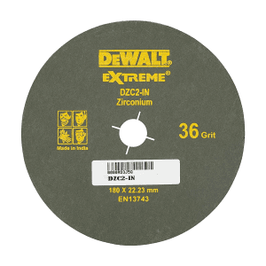 Dewalt 180 mm / 120 Grit Zirconia Fiber Sanding Disc For Metal (Pack of 10 Pcs), DZC10-IN