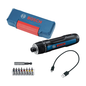Bosch 3.6V / 2.0 Ah Lithium-ion Cordless Screwdriver Kit With 8 Pcs Screwdriver Bit Set, Go (Gen 3)