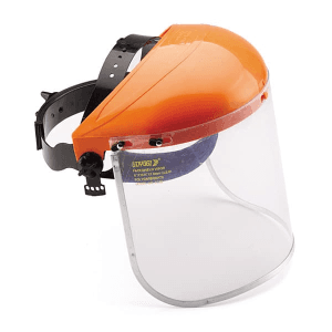 Udyogi Ratchet Type Face Shield with Carrier, B10 R & FC 58