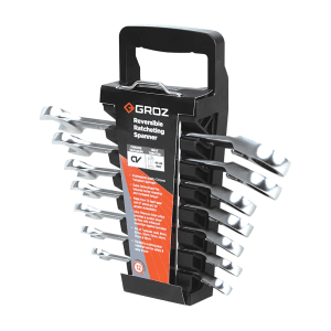 Groz 7 Pcs Combination Ratchet Spanner Set, CSS/RRT/7ST/UG