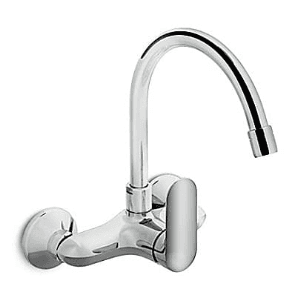 Kohler Kumin Single Handle Wall Mount Kitchen Faucet In Polished Chrome Finish, K-99483IN-A4-CP 