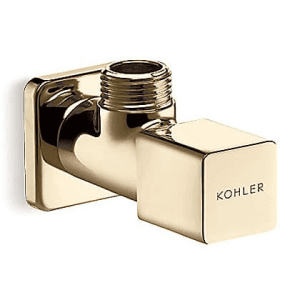 Kohler Complementary Square Angle Valve In French Gold Finish, K-80158IN-9-AF