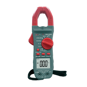 HTC 3-1/2 Digit / 600A AC Clamp Meter With Clamp Torch (True RMS), CM-2000