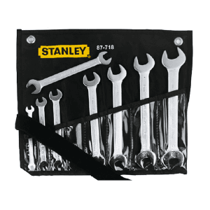 Stanley 8 Pcs Slimline Double Open End Wrench Set (Metric), 1-87-718