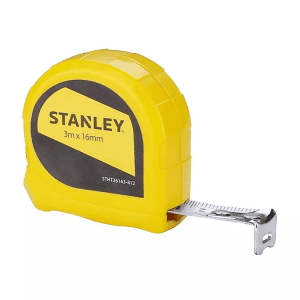 Stanley 3 Mtr x 16 mm Width Short Measuring Tape without Lock, STHT36163-812