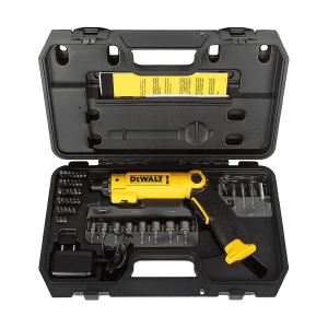 Dewalt 8V / 6.35mm Li-ion Cordless Screwdriver with Integrated Battery (Pack of 45 pcs) Accessories Included, DCF008-IN