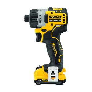 Dewalt 12V / 6.35mm Li-Ion Sub-Compact Series Cordless Screwdriver with Brushless Motor & 12 Torque settings 2x 2Ah Batteries Included, DCF601D2-QW